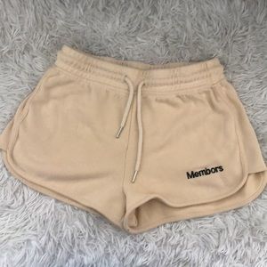 Letter Graphic Drawstring Waist Track Shorts